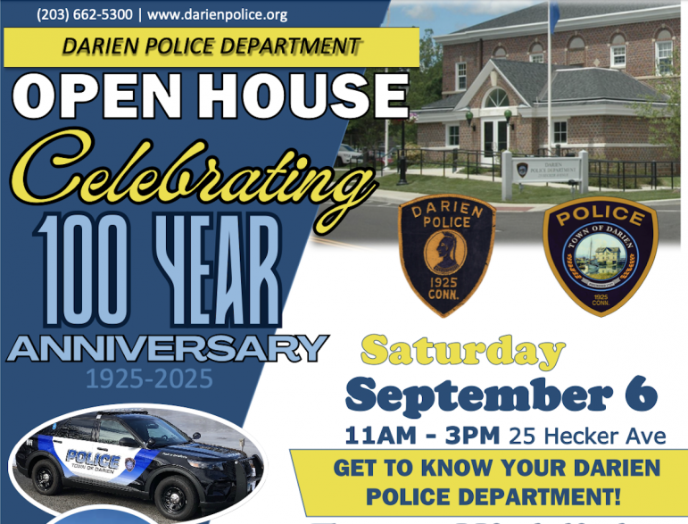 Darien Police Open House top of poster
